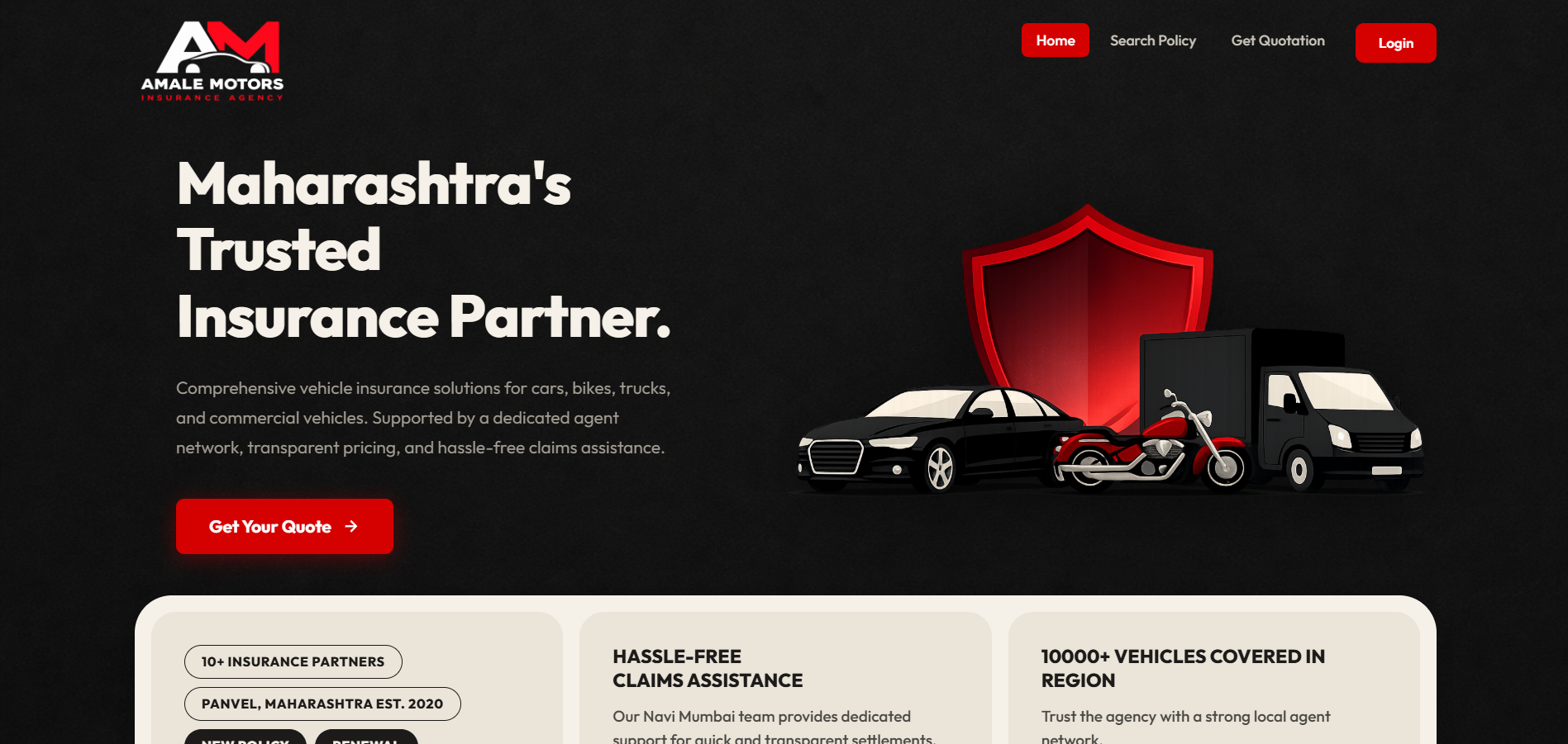 Amale Motors Portal Preview